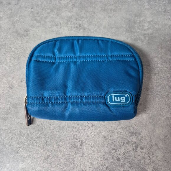 Lug Blue Quilted Travel Bag with Matching Zippered Change Purse - Picture 4 of 16